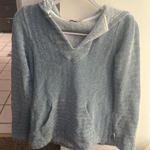 Faherty Beach Surf Blue Knit Sweatshirt Size XS